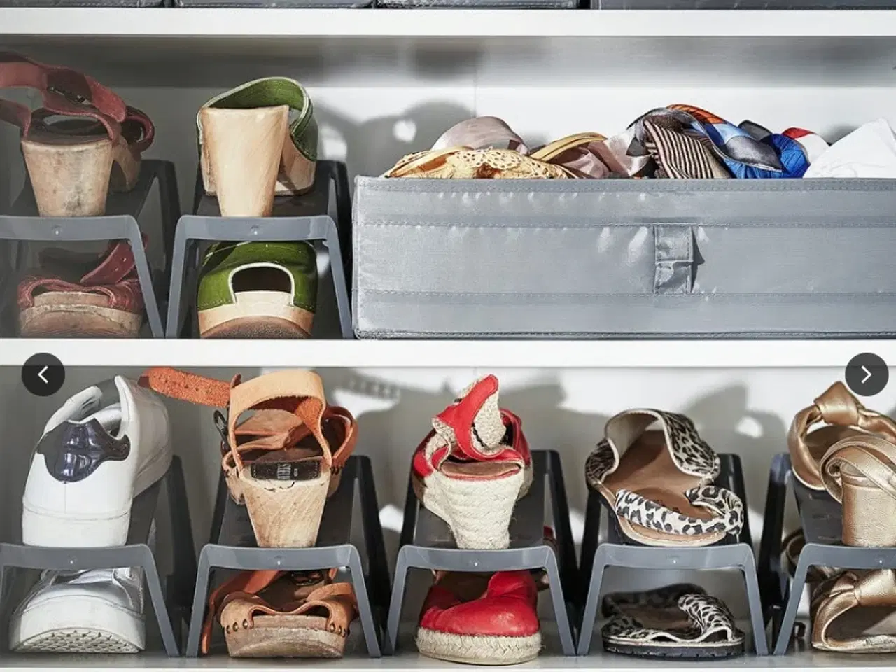 Billede 1 - Sko opbevaring, grå