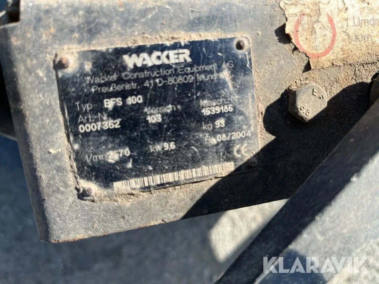 Billede 12 - Asfaltskærer Wacker BFS 100 3 styk