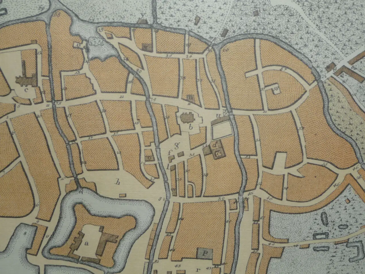 Billede 8 - gammel Kort over Aalborg 