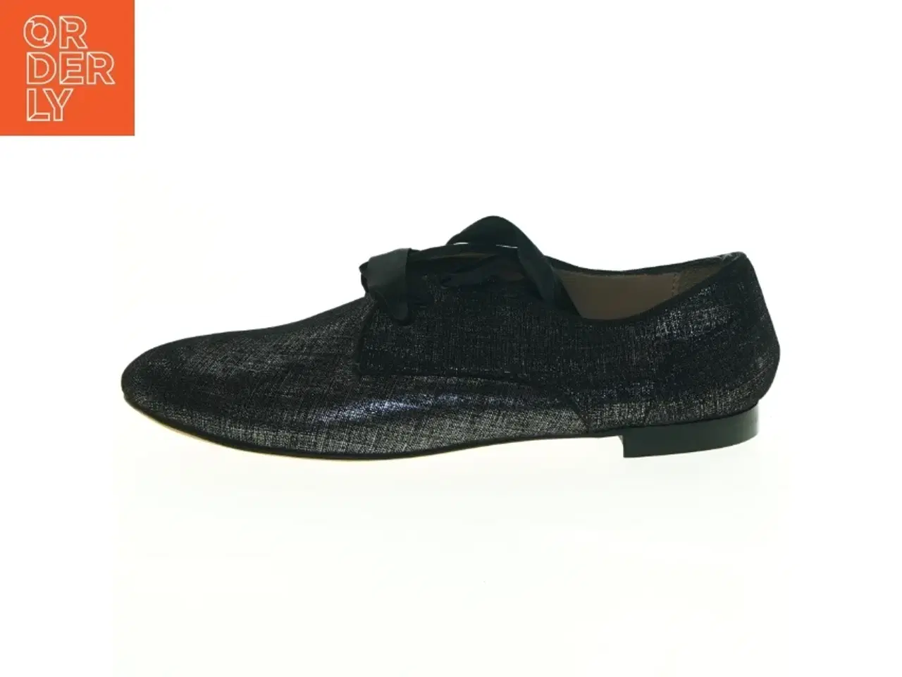 Billede 3 - Sorte glimtende loafers med sløjfe fra Reve d&#39;un jour (str. 36)