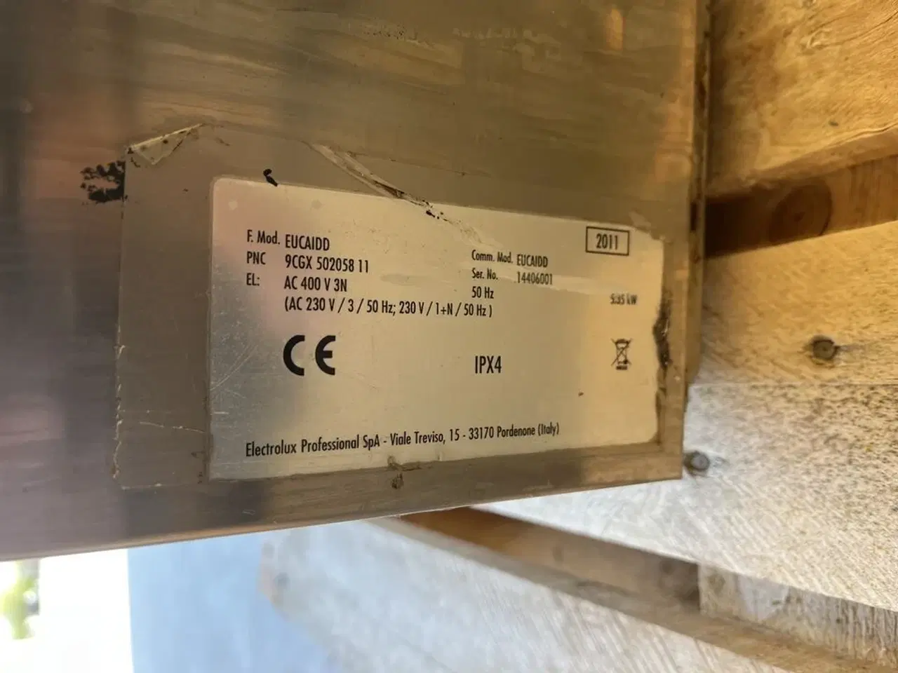 Billede 4 - Industri opvaskemaskine ELECTROLUX EUCAIDD rustrit stål