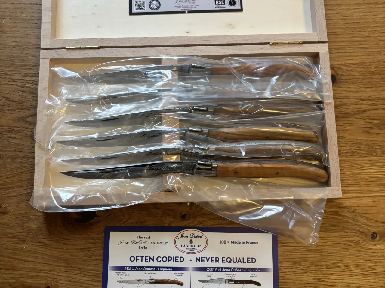 Billede 1 - Jean Dubost Laguiole steak knive - 6 stk