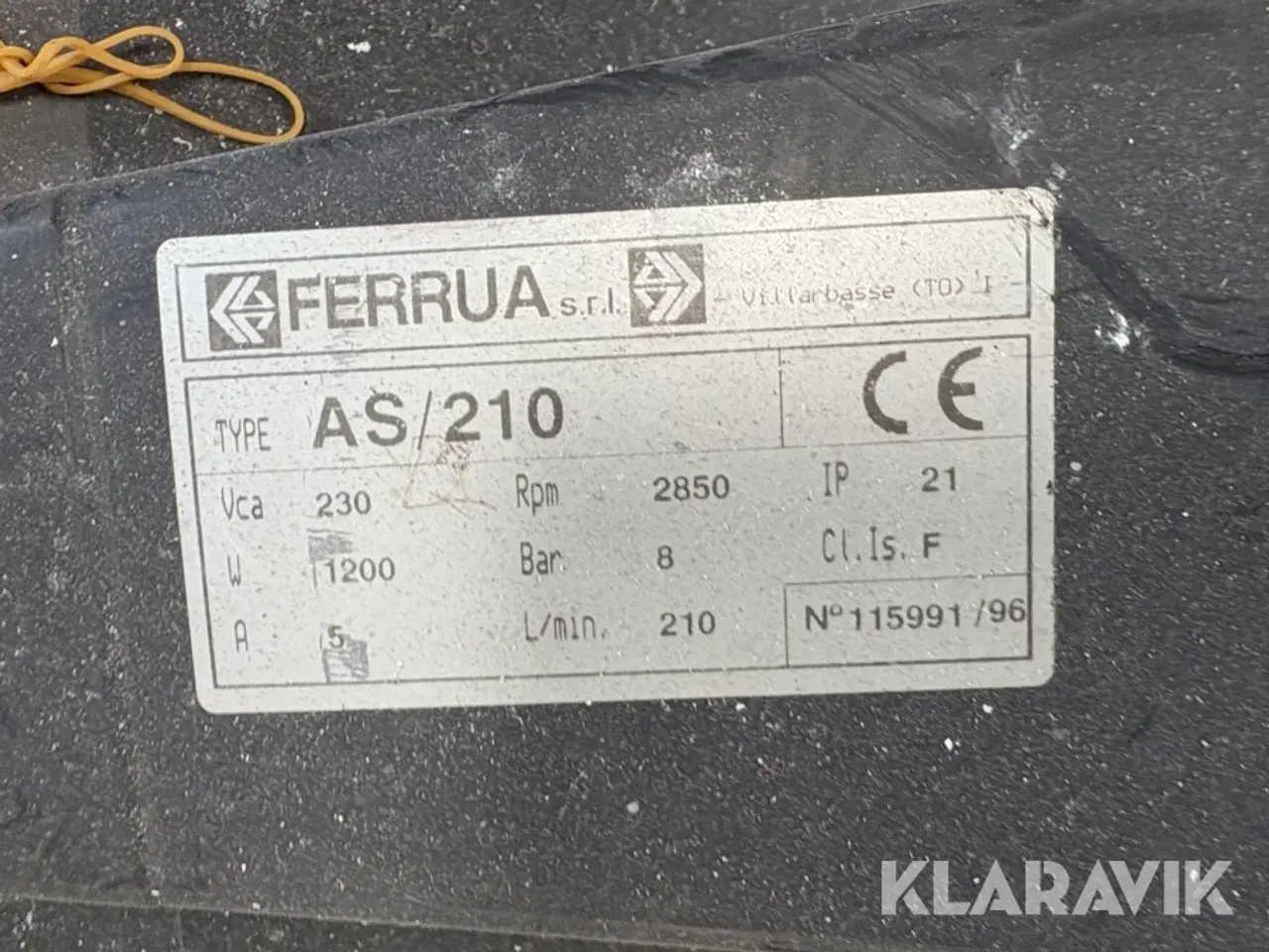 Billede 10 - Kompressorer Ferrua AS/210