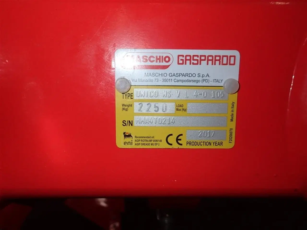 Billede 9 - Maschio UNICO L Vario NSH 4-105