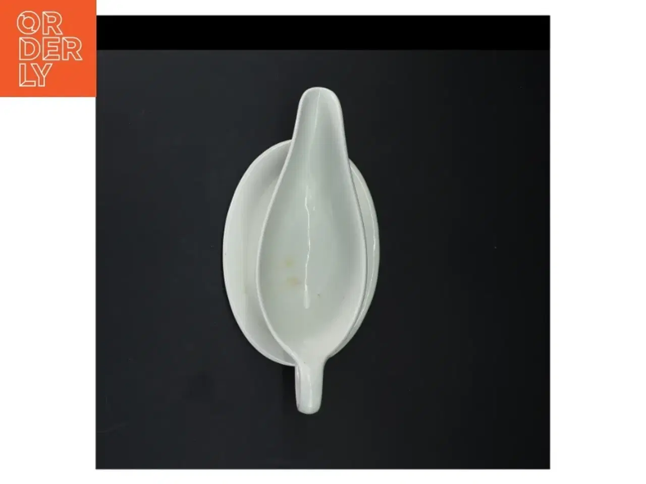 Billede 2 - Porcelæn sovseskål med underkop (str. 23 cm)