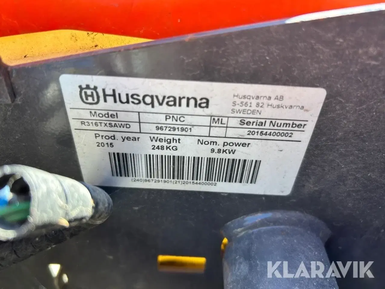 Billede 5 - Frontklipper Husqvarna R316