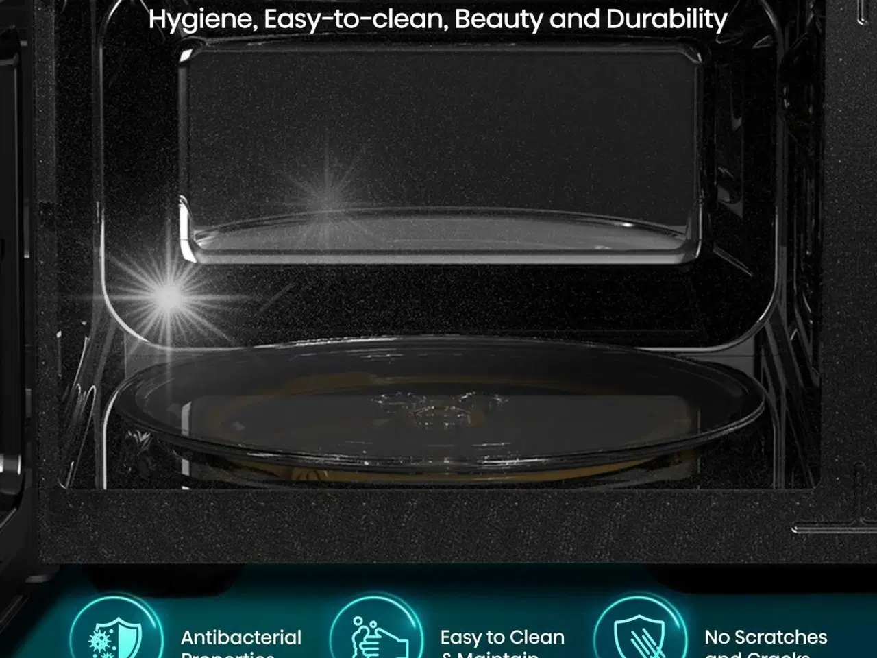 Billede 11 - Mikrobølgeovn Hisense H20MOBP1HI 20 L - Sort, 700 W