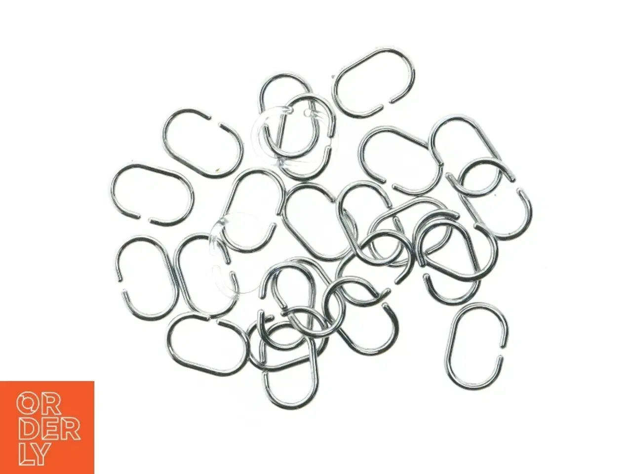 Billede 1 - 26 Plastkroge til bruseforhæng  (str. 6 cm)