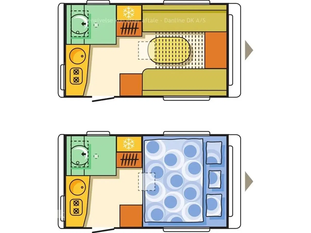 Billede 11 - 2013 - Adria Action 361 LH   Adria Action 361 LH årg. 2013 3 sovepladser 5 siddepladser Walker fortelt.
