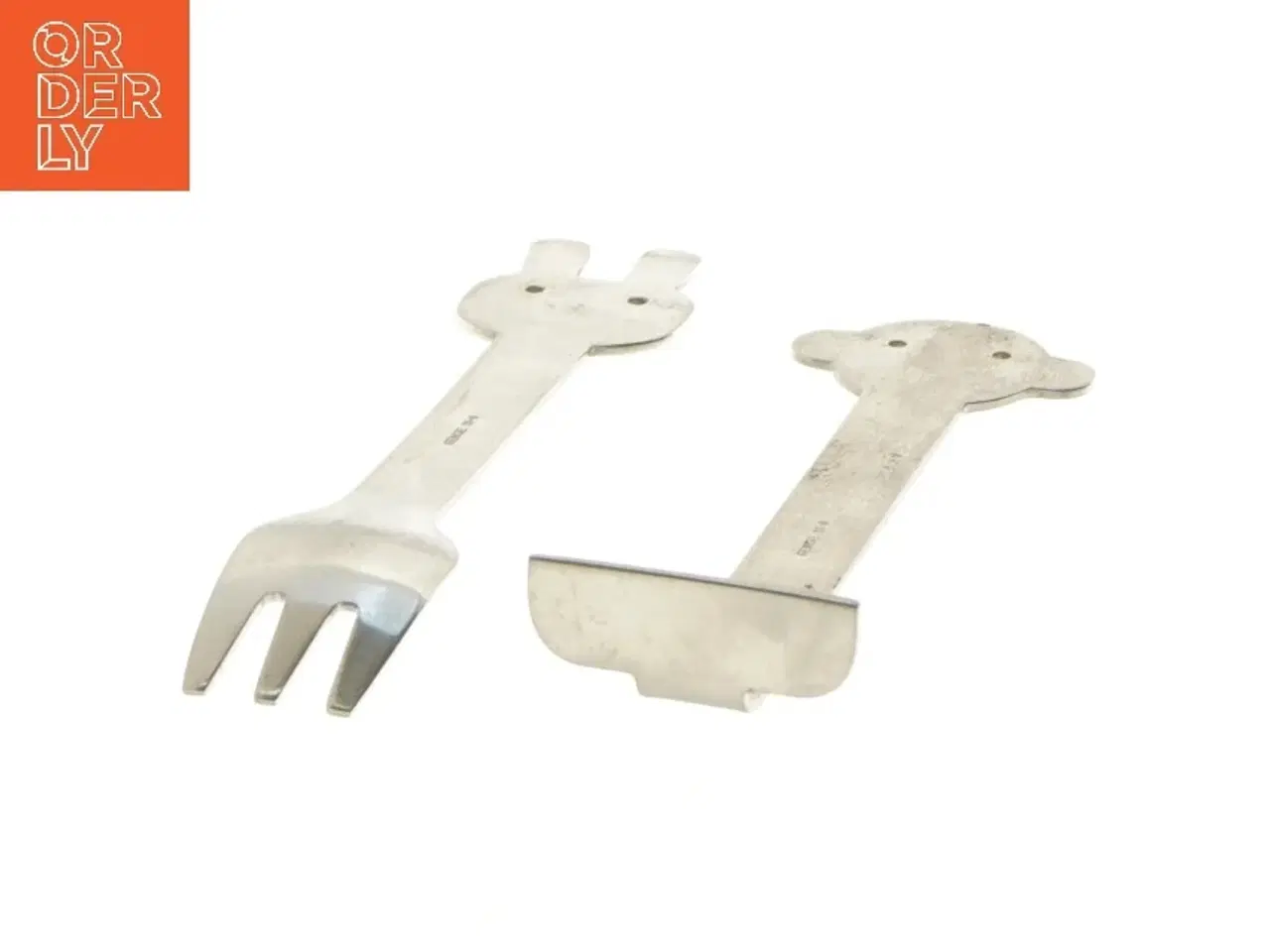 Billede 2 - Børnebestik sæt med sjove motiver (str. 15 cm)