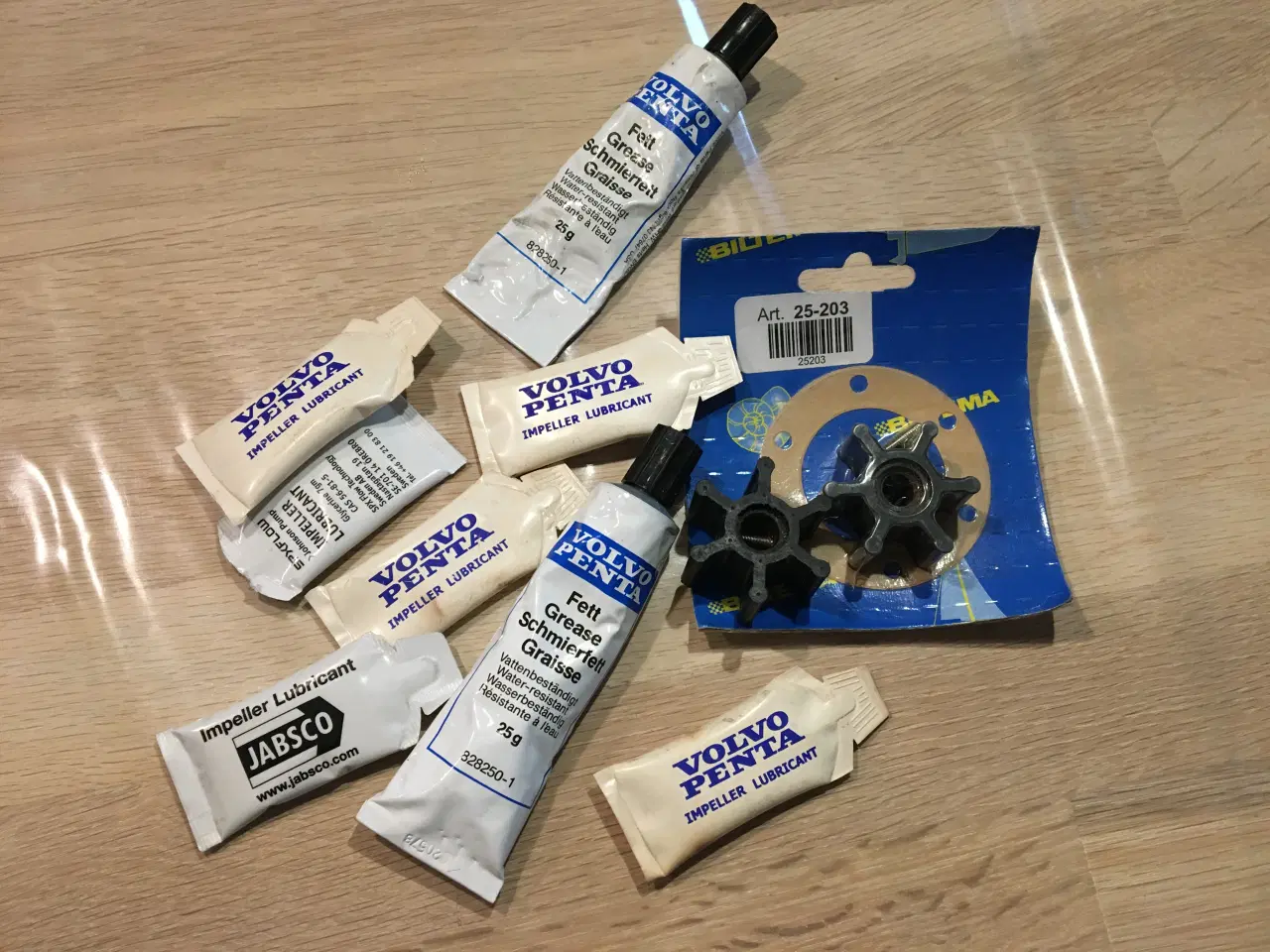 Billede 1 - Impeller til VP og Yanmar + impellerfedt + vandres
