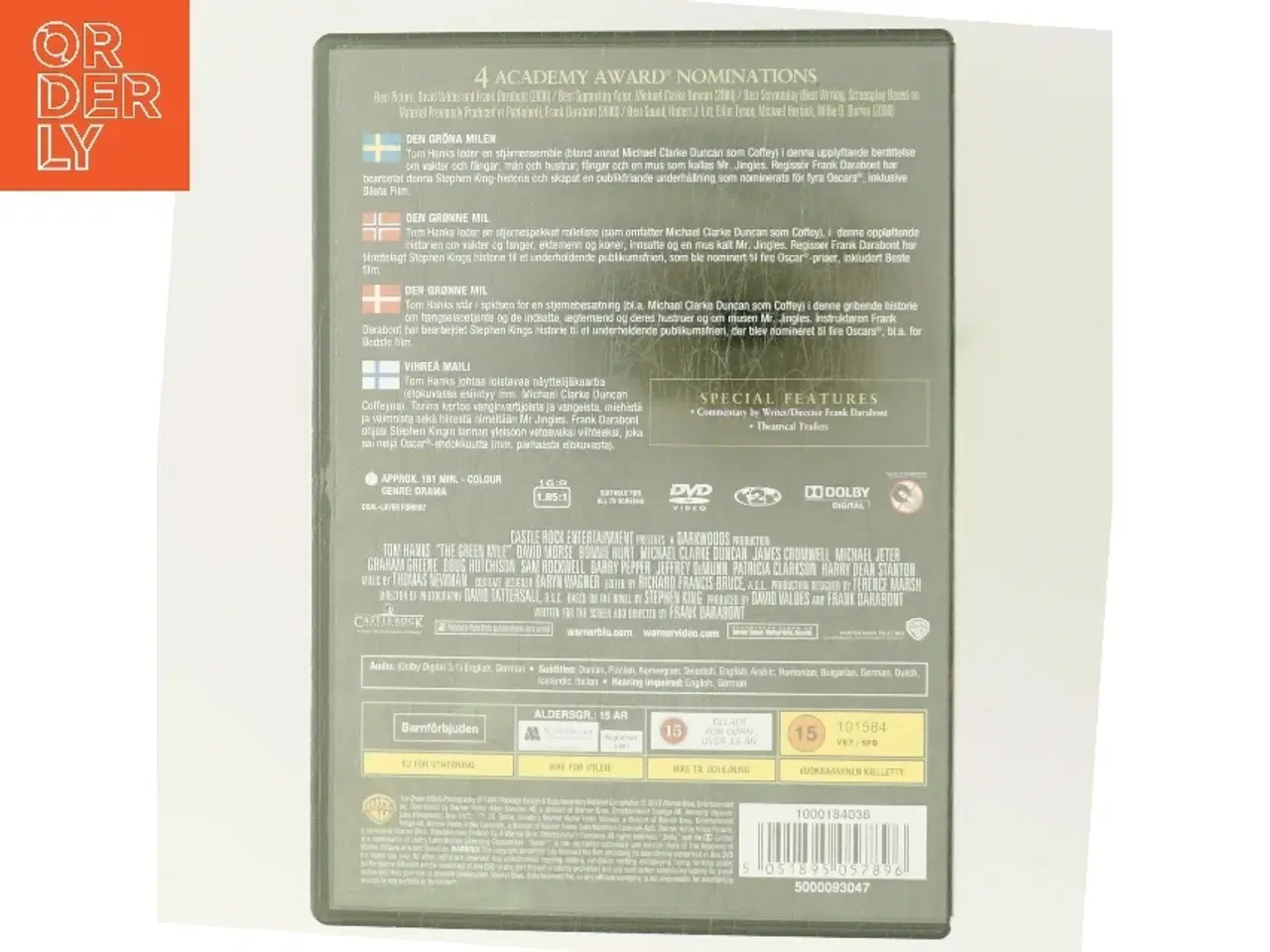 Billede 3 - Den Grønne Mil med Tom Hanks (DVD)