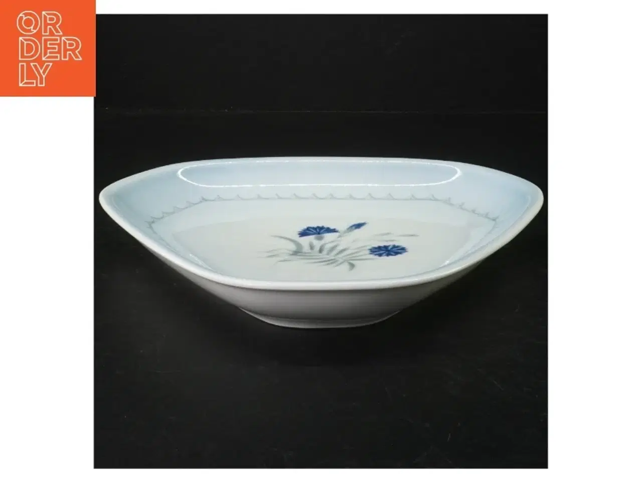 Billede 3 - Blå kornblomst Porcelænsfad, Demeter fra B&G (str. 23 x 23 cm)