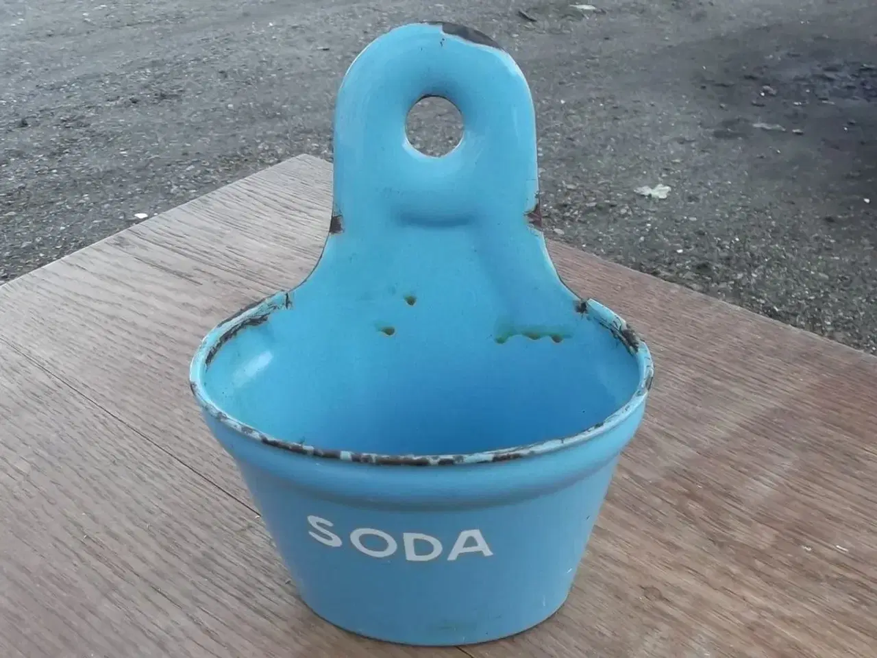 Billede 1 - skål til Soda i blå emalje