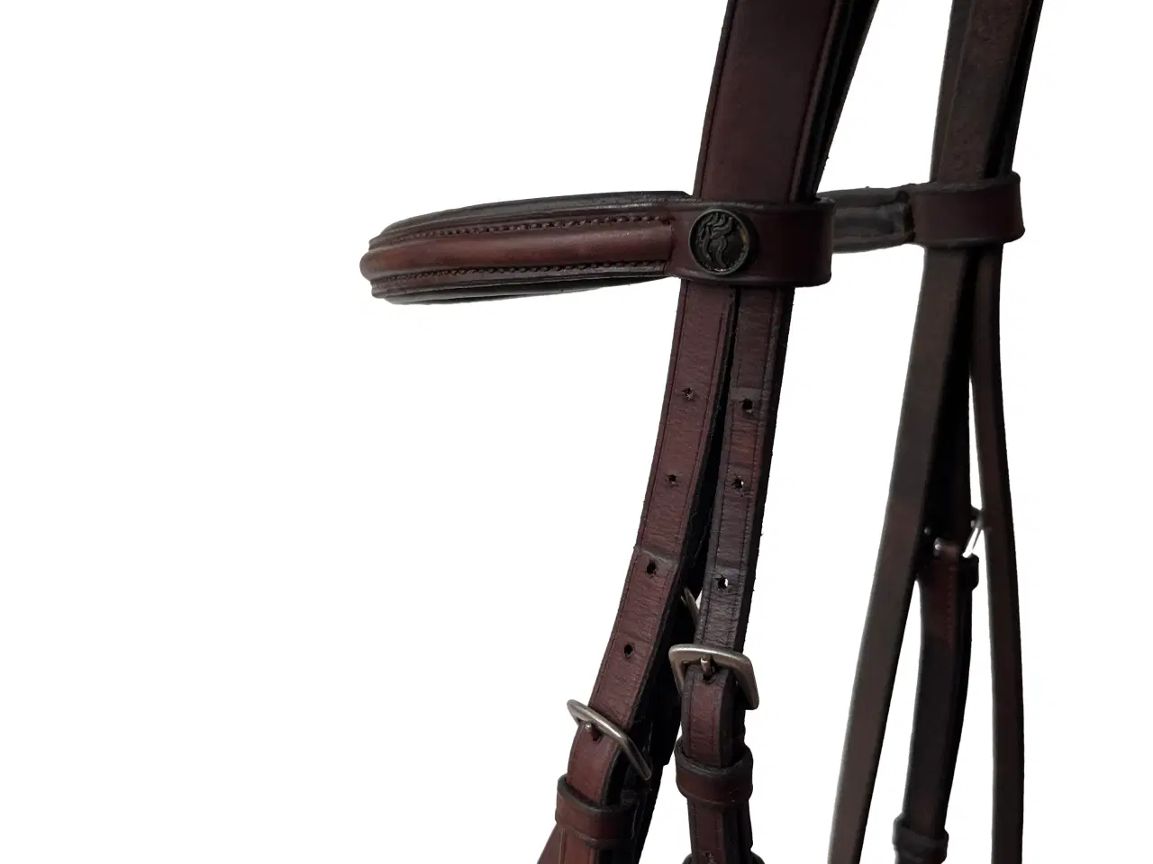 Billede 1 - Tophorse trense, Full, Brun/Sølv