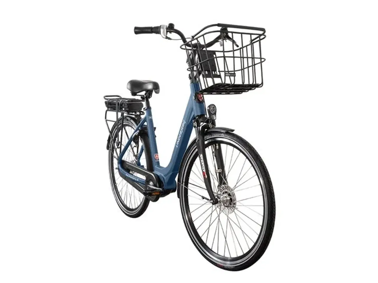 Billede 3 - Lindebjerg 28'' Elcykel Shopper Deluxe - Mat Blå