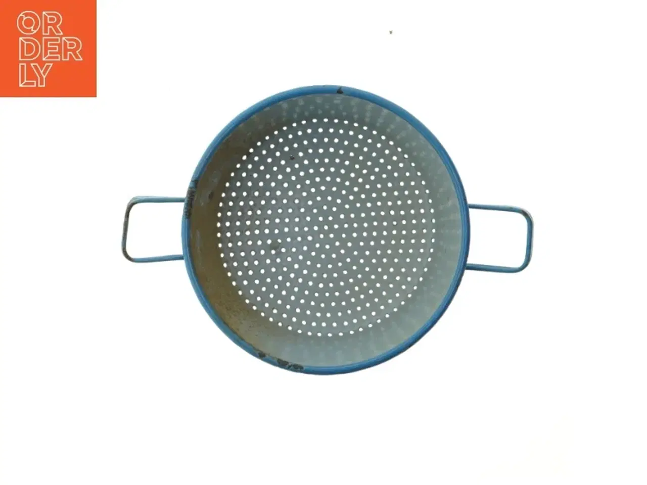 Billede 3 - Blåt emaljeret dørslag (str. Ø 23,5 cm)