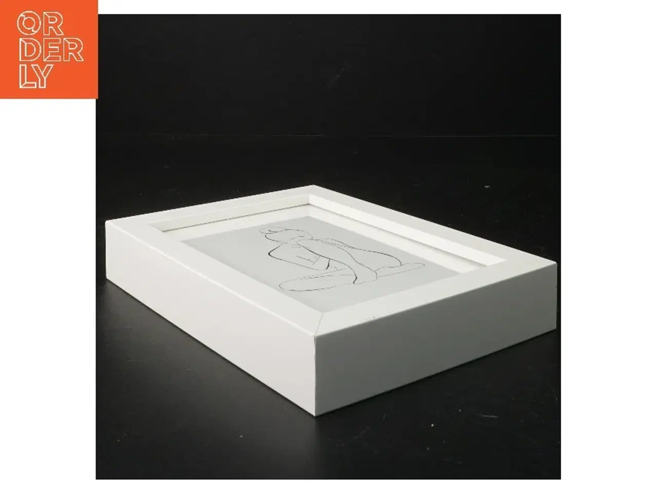 Billede 3 - Hvid billedramme med illustration fra Billedramme (str. 20 x 15 cm)