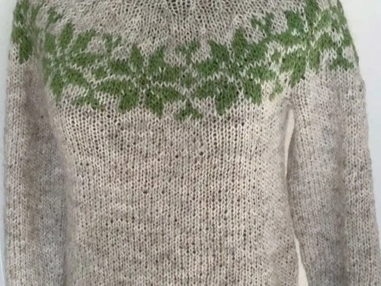 Billede 2 - Sarah Lund håndstrikket sweater i islandsk uld