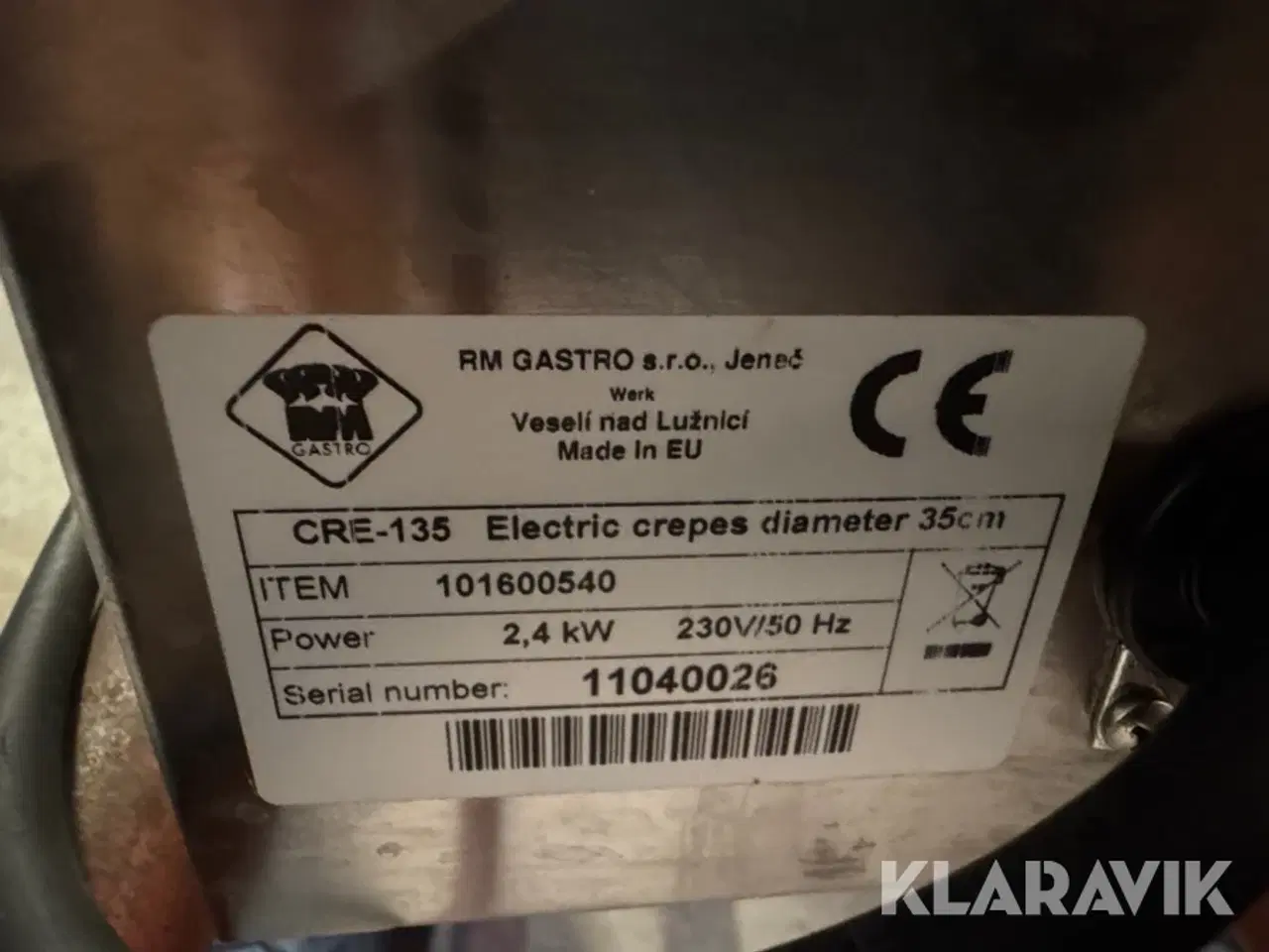 Billede 4 - Pandekage varmeplader RM Gastro