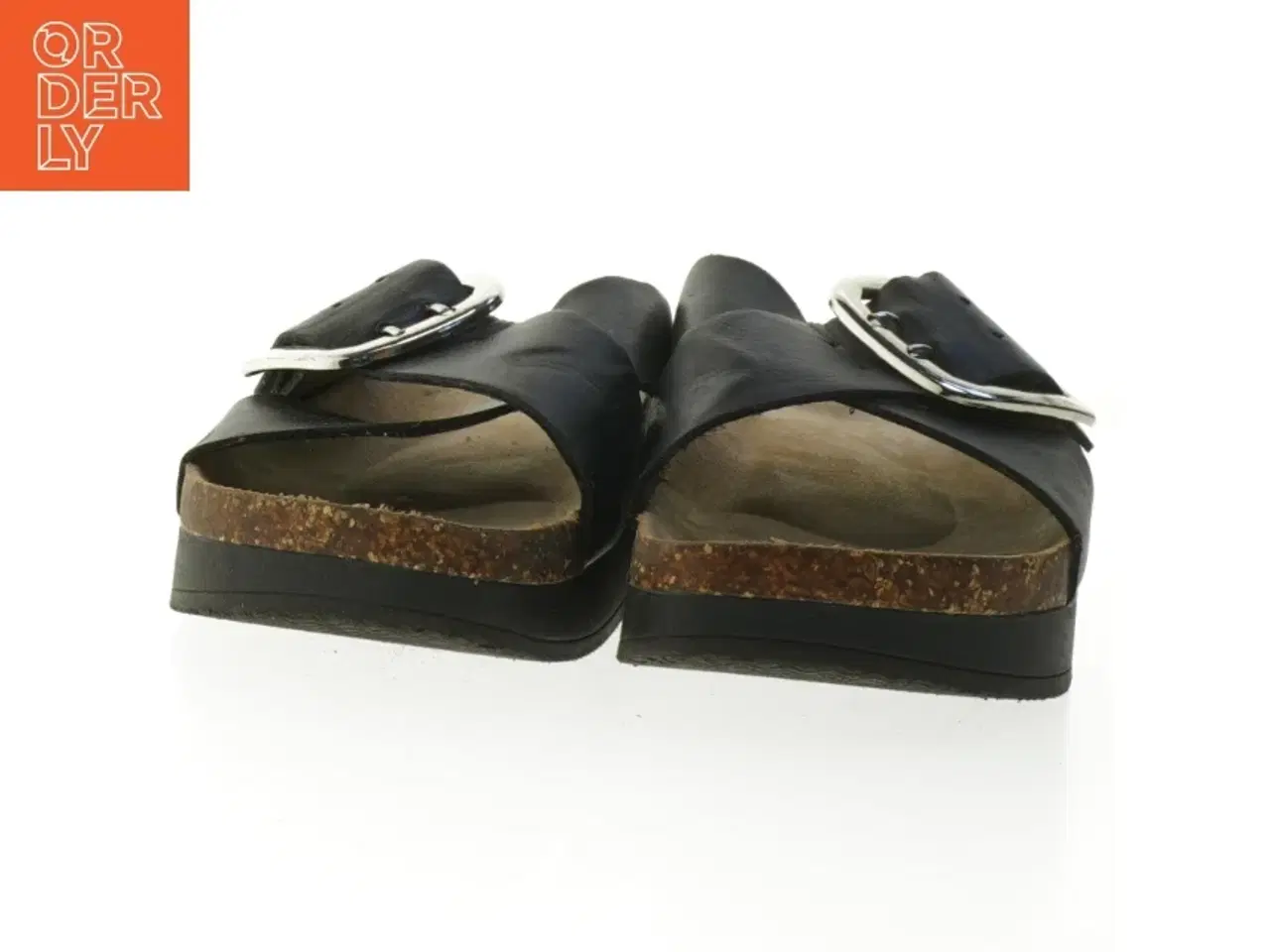 Billede 3 - Sort damesandal med korksål fra Catwalk (str. 41 )