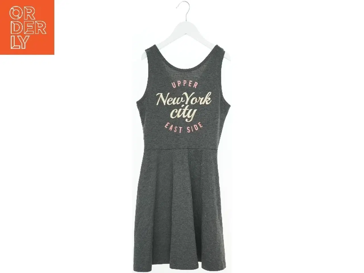 Billede 1 - Grå kjole med tryk fra H&M (str. 164)