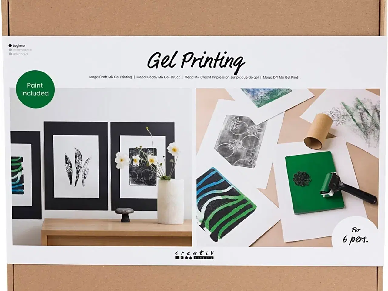 Billede 1 - Mega DIY Mix Gel Print - Kreative Farvede Prints
