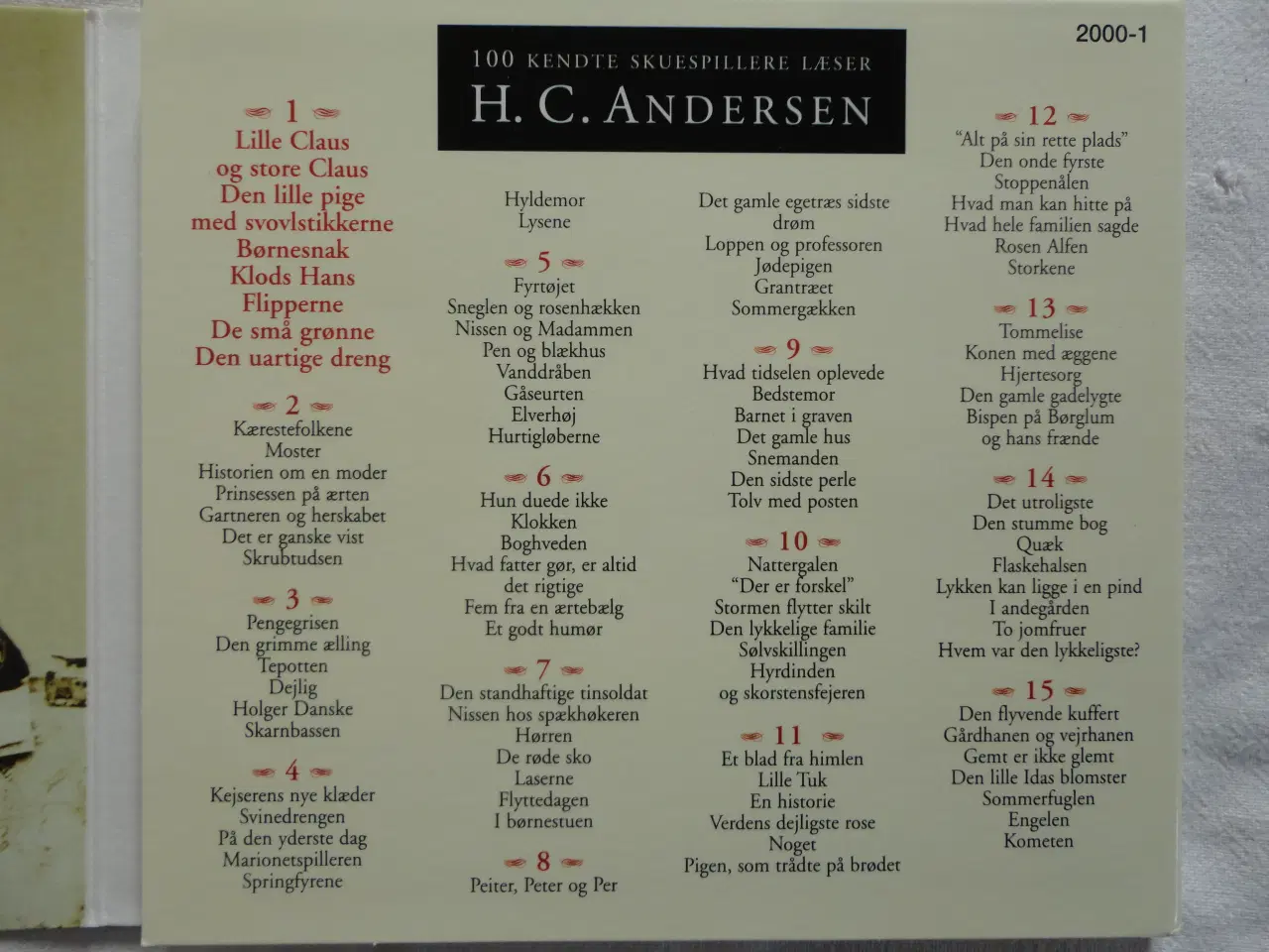 Billede 3 - 100 kendte skuespillere læser H. C. Andersen :