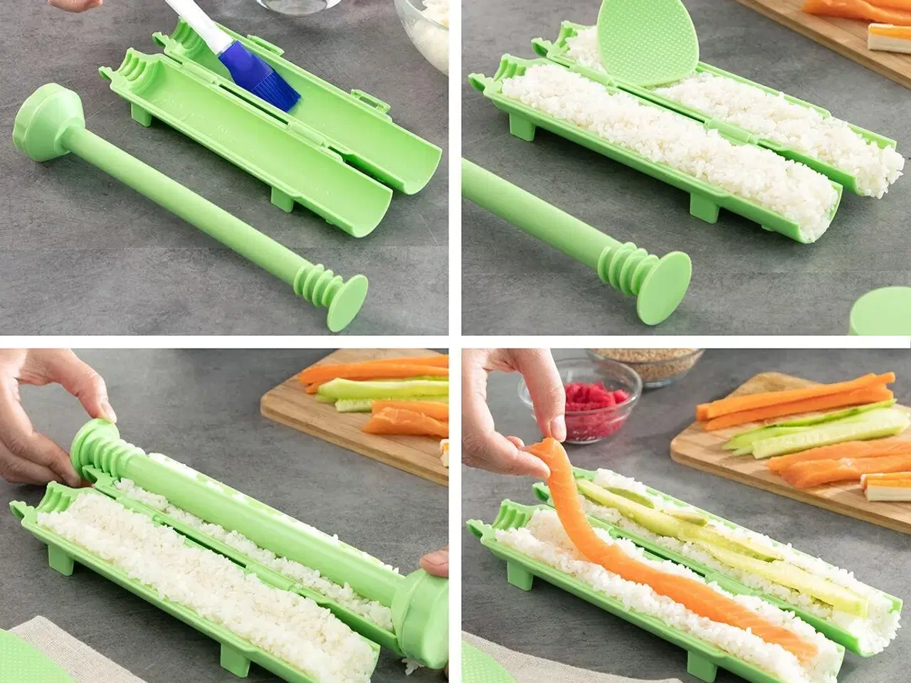 Billede 3 - Sushi sæt - Suzooka, 3 dele, grøn