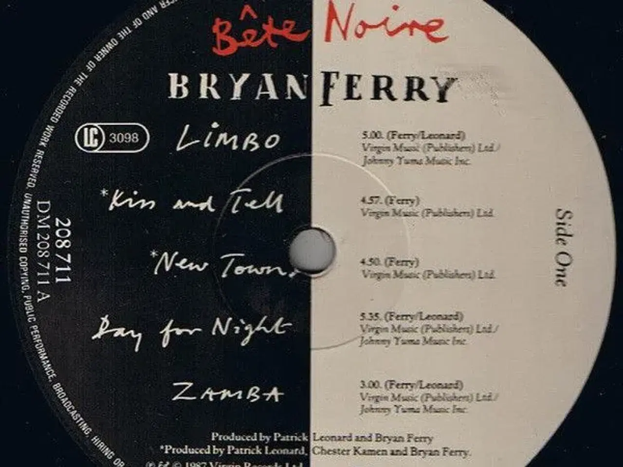 Billede 3 - Bryan Ferry -  Bête Noire