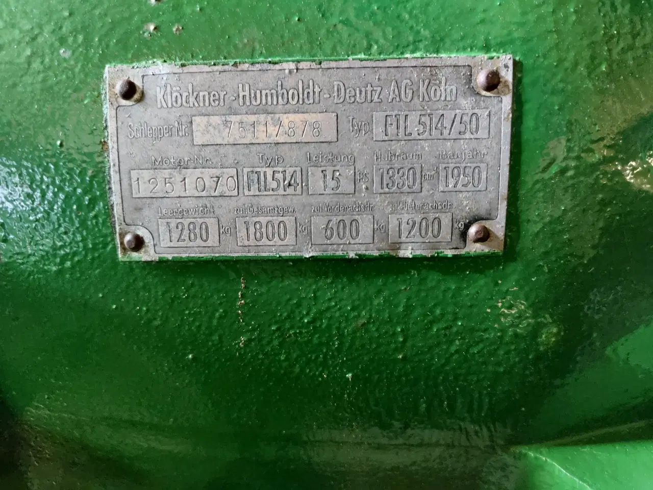 Billede 9 - Deutz F1L 514,/50