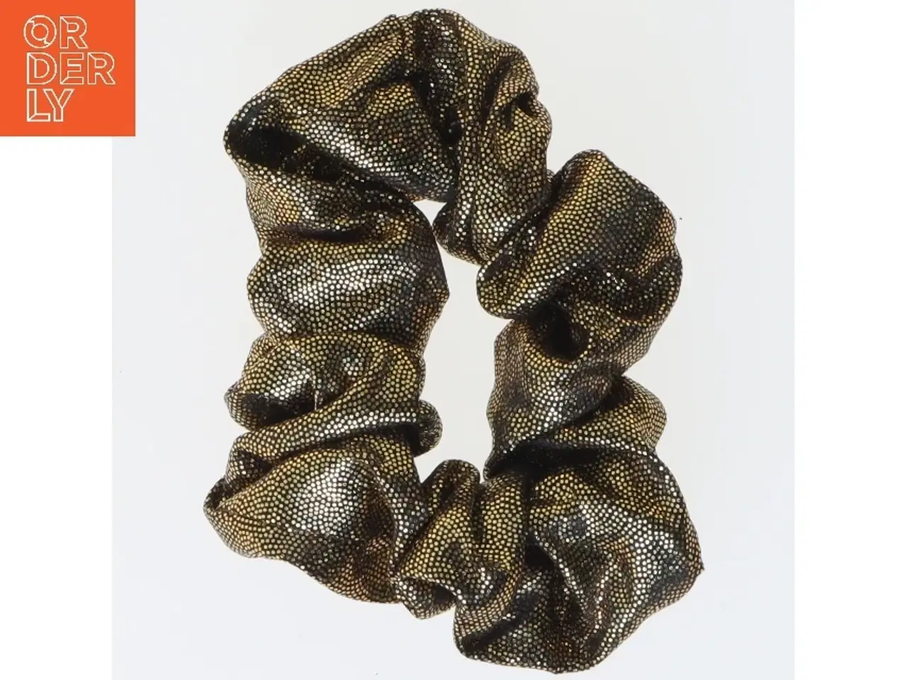 Billede 1 - Guld scrunchie til håret (str. Ø 9 cm)