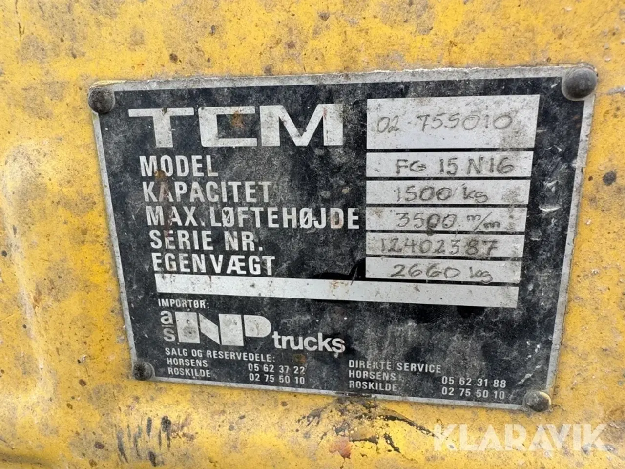 Billede 5 - Gastruck TCM FG15 n16