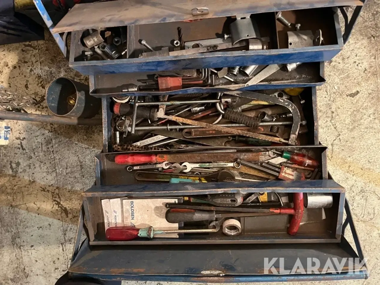 Billede 7 - Blandet lot 11 Styk værktøjskasser og 2 styk vogne