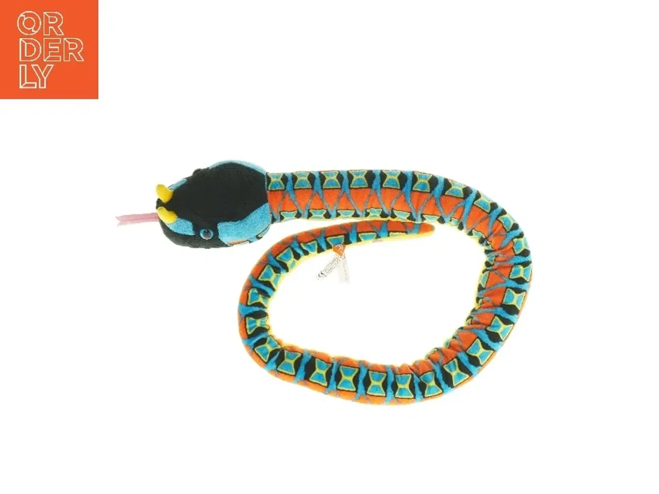 Billede 1 - Farverig plys slange (str. 124 cm)