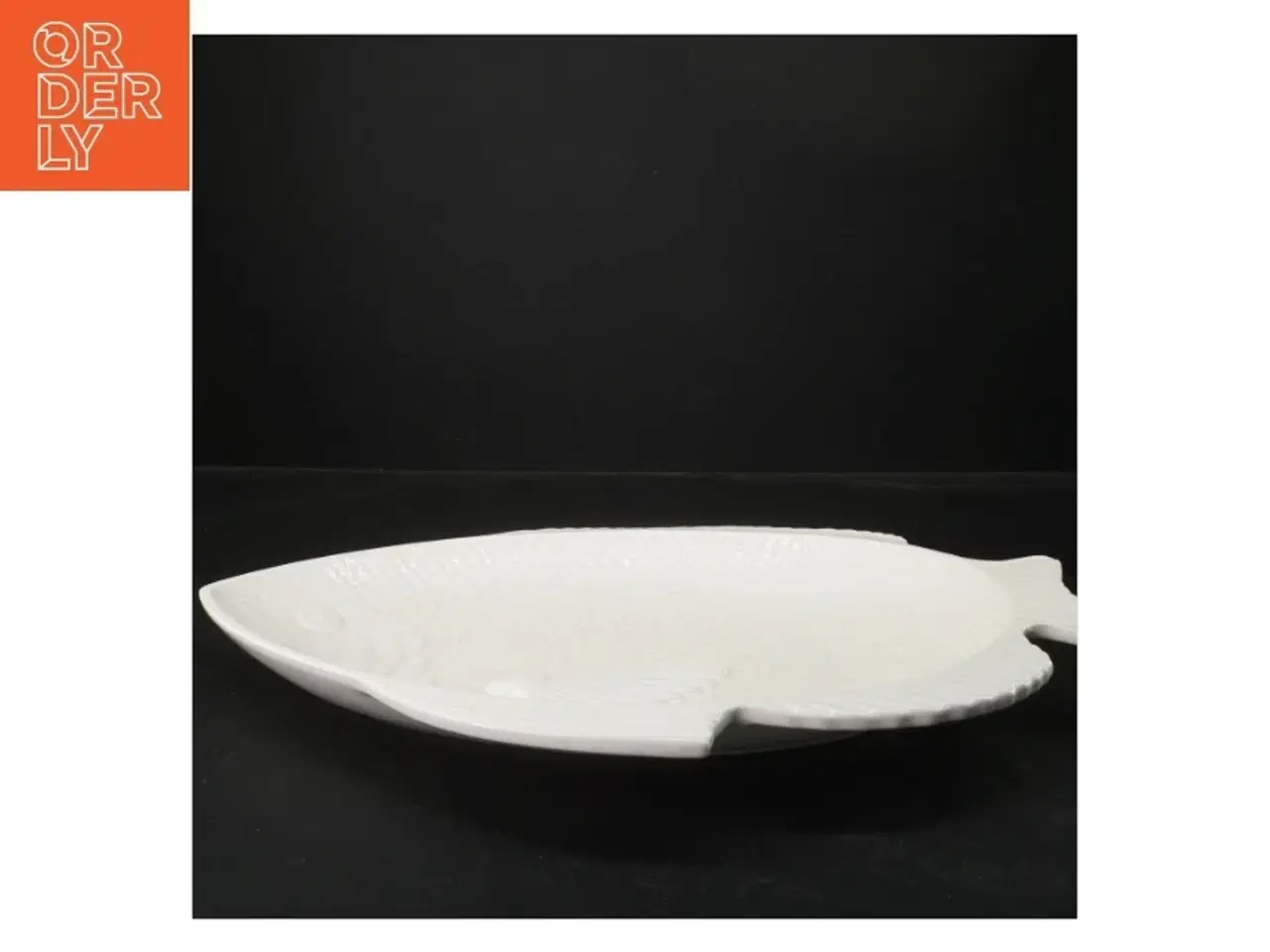 Billede 2 - Hvidt fiskefad (str. 40x30 cm)
