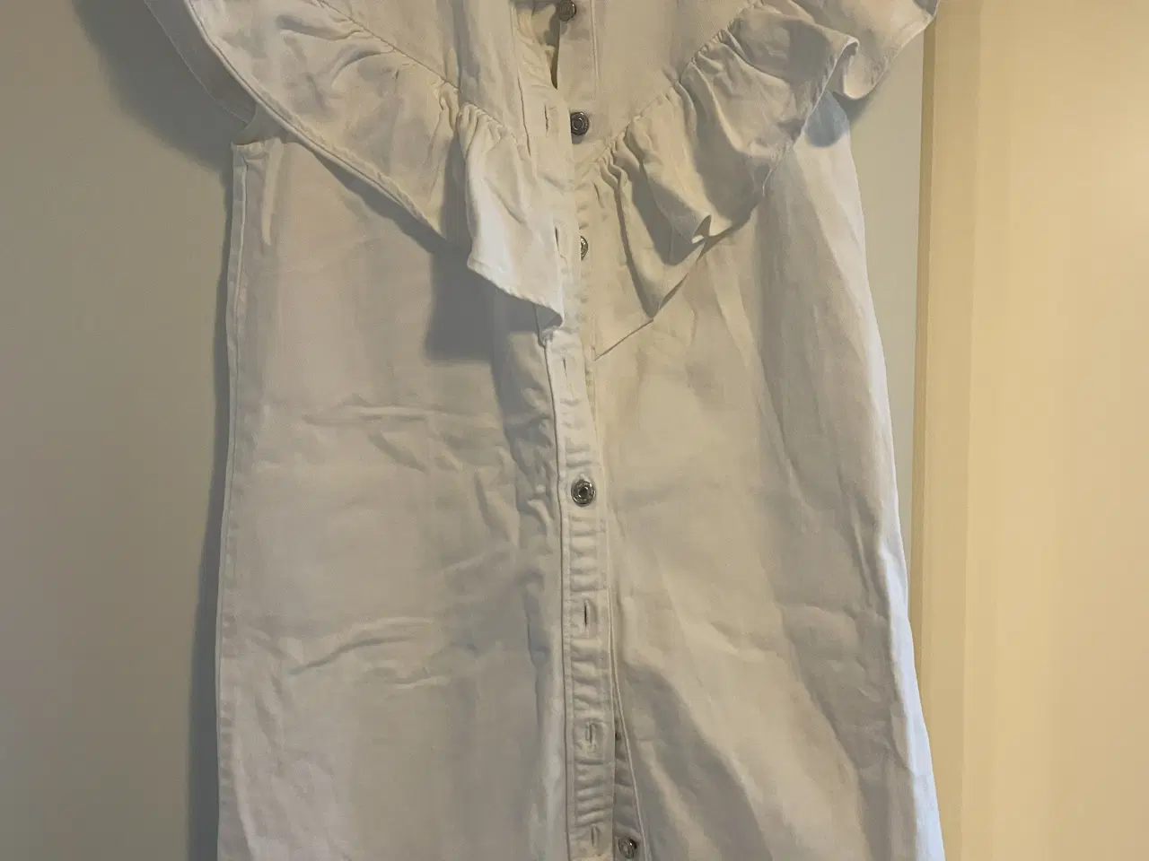 Billede 1 - Hvid Zara Denim kjole til student