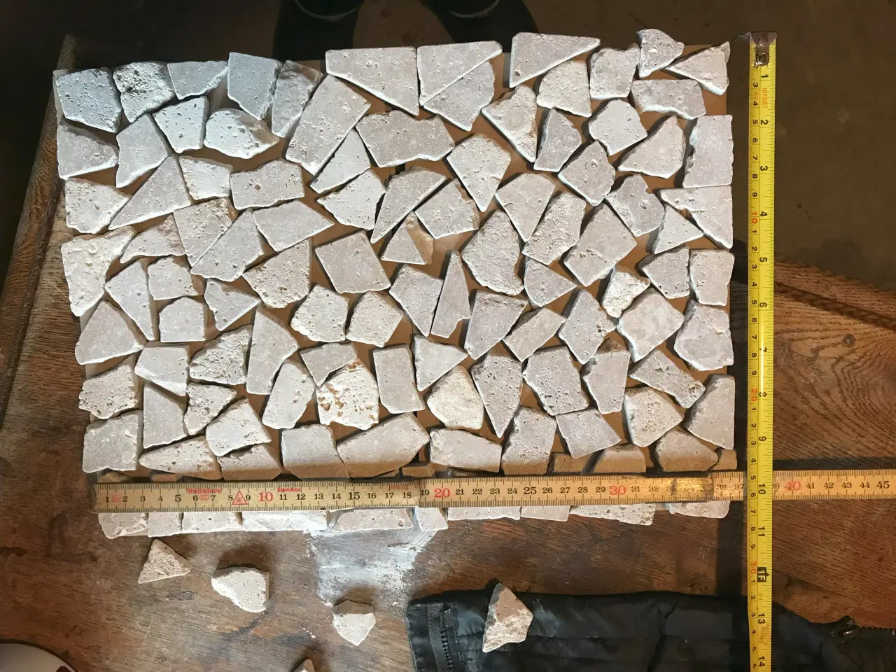 Billede 1 - Mosaik, Travertin fliser,