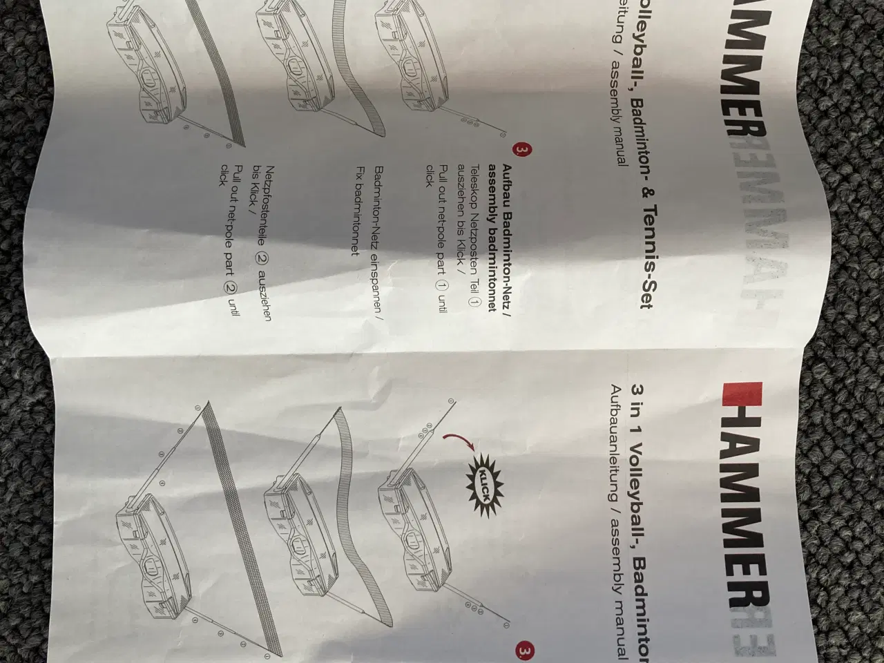 Billede 3 - Volleyball-, badminton- og tennissættet fra Hammer