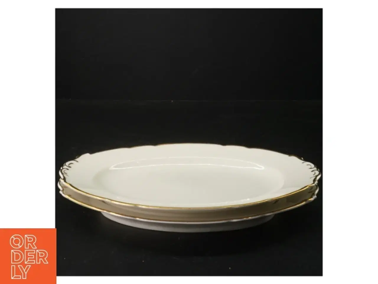 Billede 1 - Porcelæns fade fra KPM (str. 24,5 x 17 cm)