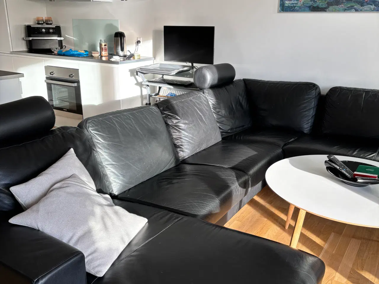 Billede 1 - Lædersofa (ægte læder)