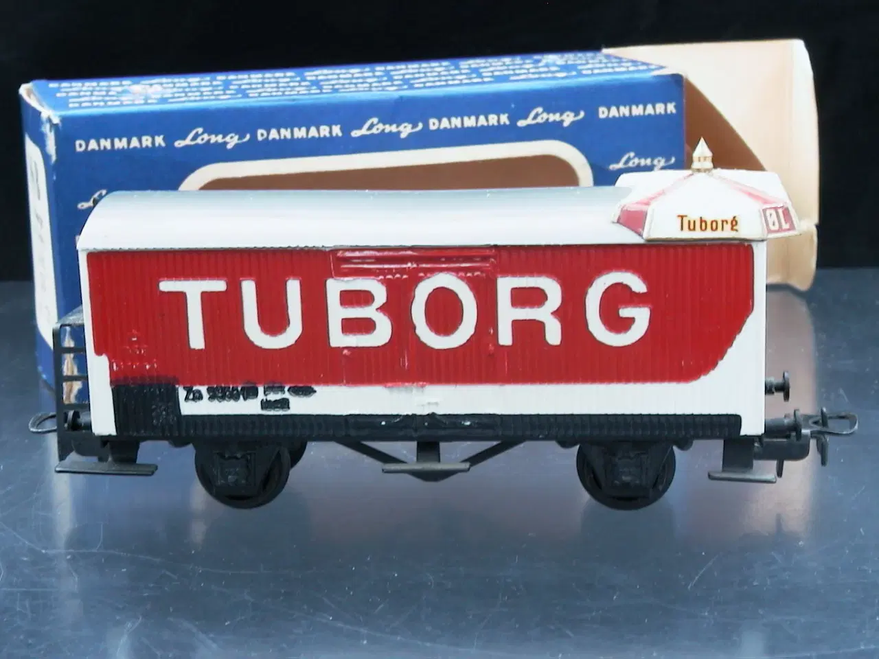 Billede 3 - Long: Tuborg ølvogn m/paraply OV