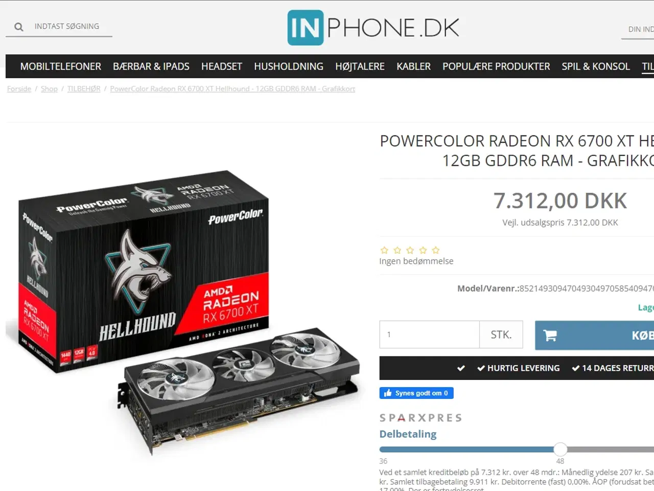 Billede 3 - Grafikkort, Radeon RX 6700 XT, 12CB RAM 