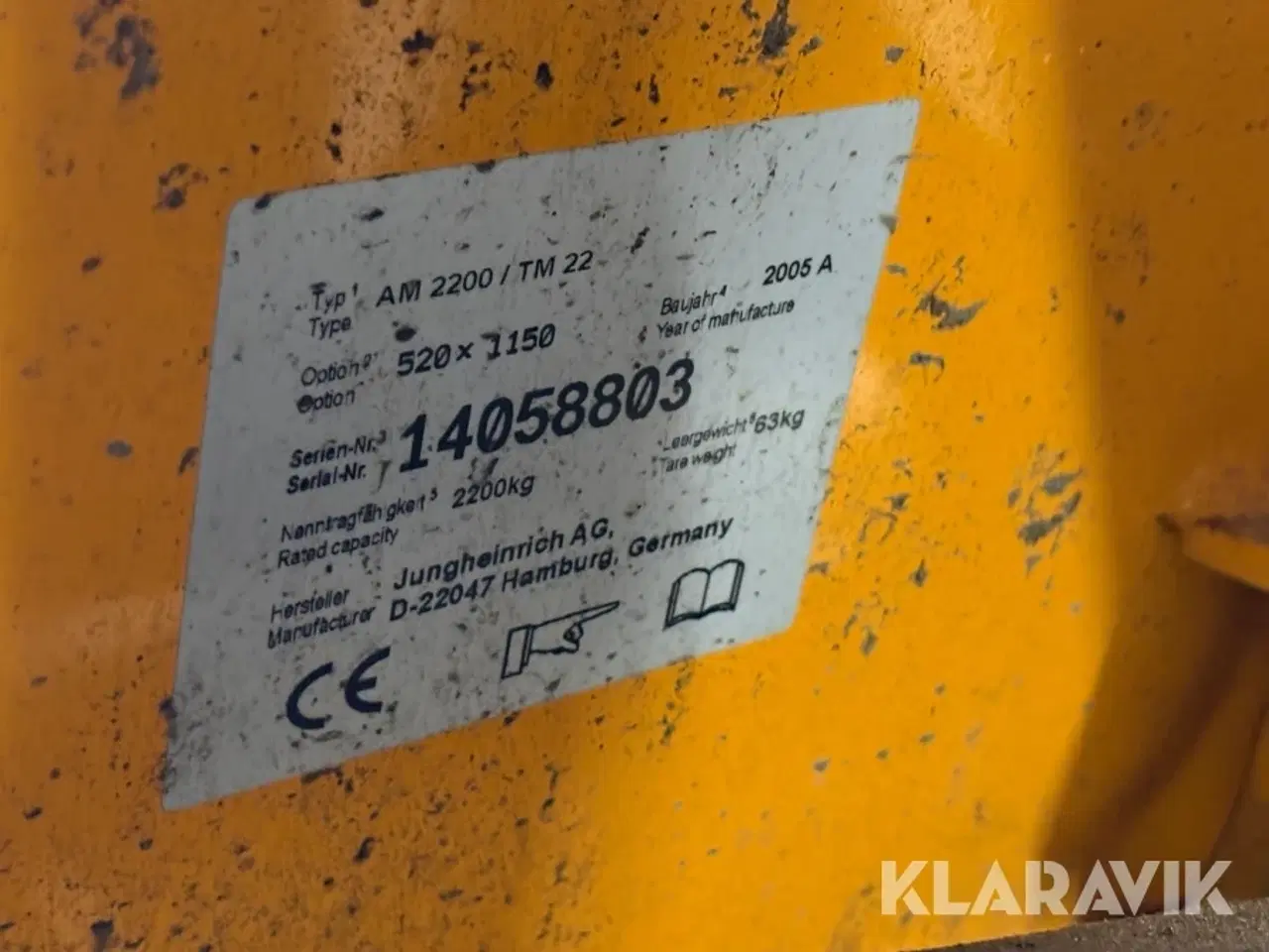 Billede 12 - Palleløfter Jungheinrich AM2200/TM22