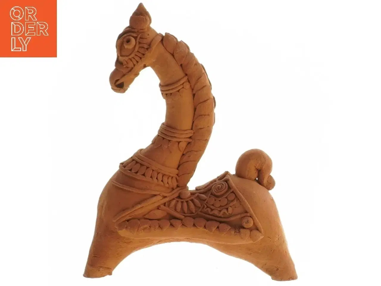 Billede 1 - Terrakotta figur af hest (str. 12x16 cm)