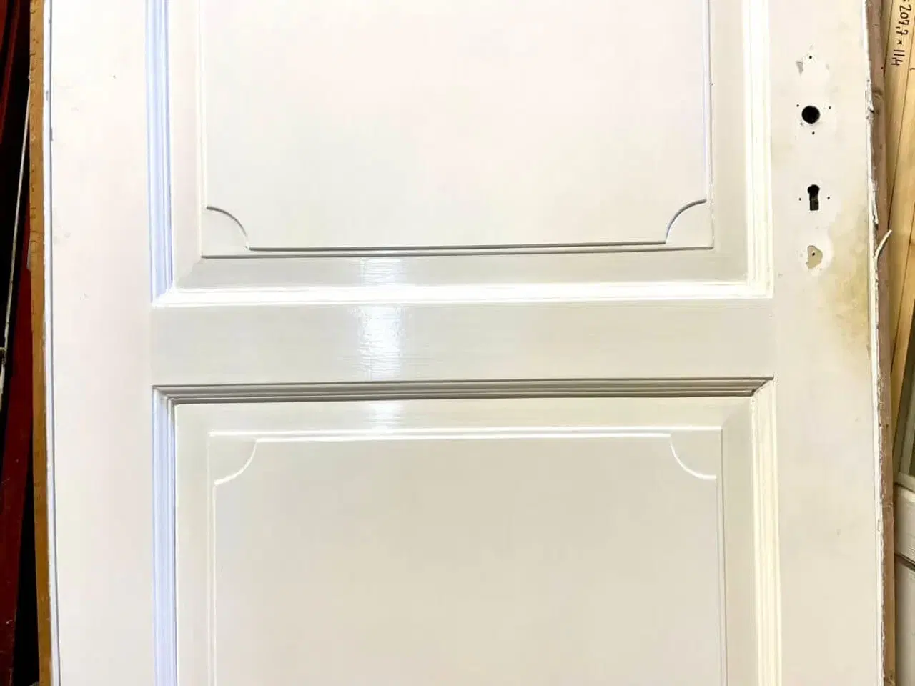 Billede 3 - Venstrehængt fyldningsdør m. fine fyldninger