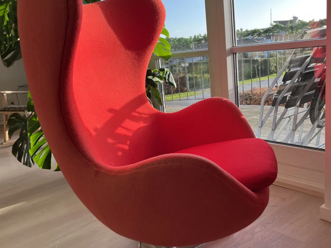 Billede 5 - Ægget + skammel - Replica - rød uld