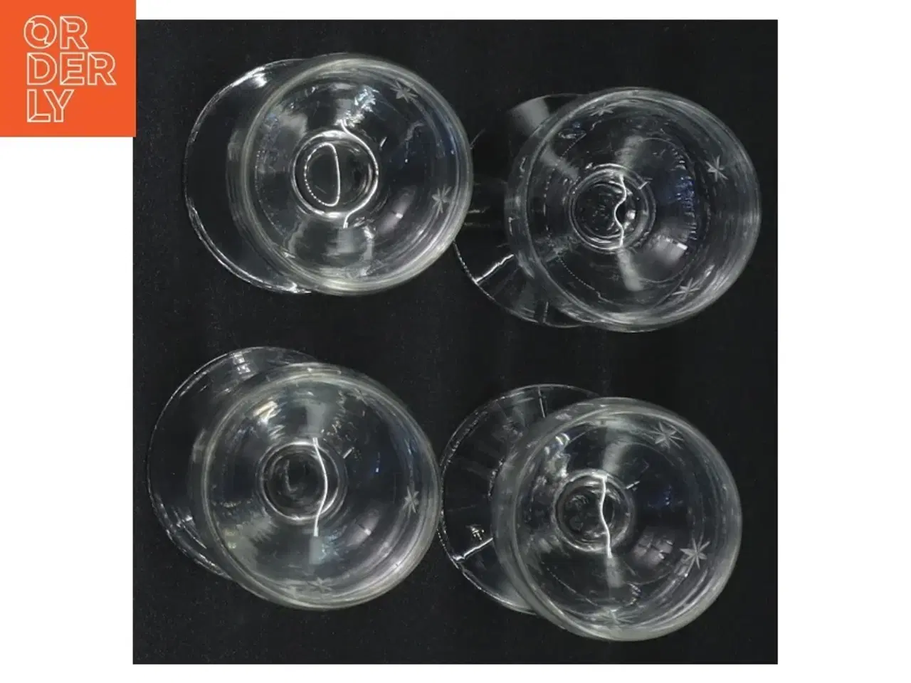 Billede 4 - Gravererede dessertvinvinglass (str. 8 x ø 4 cm)