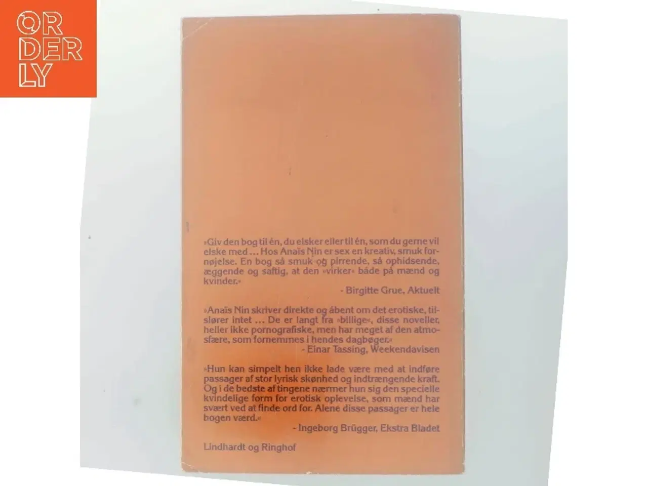 Billede 3 - Venusdeltaet - Erotiske noveller af Anaïs Nin (Bog)
