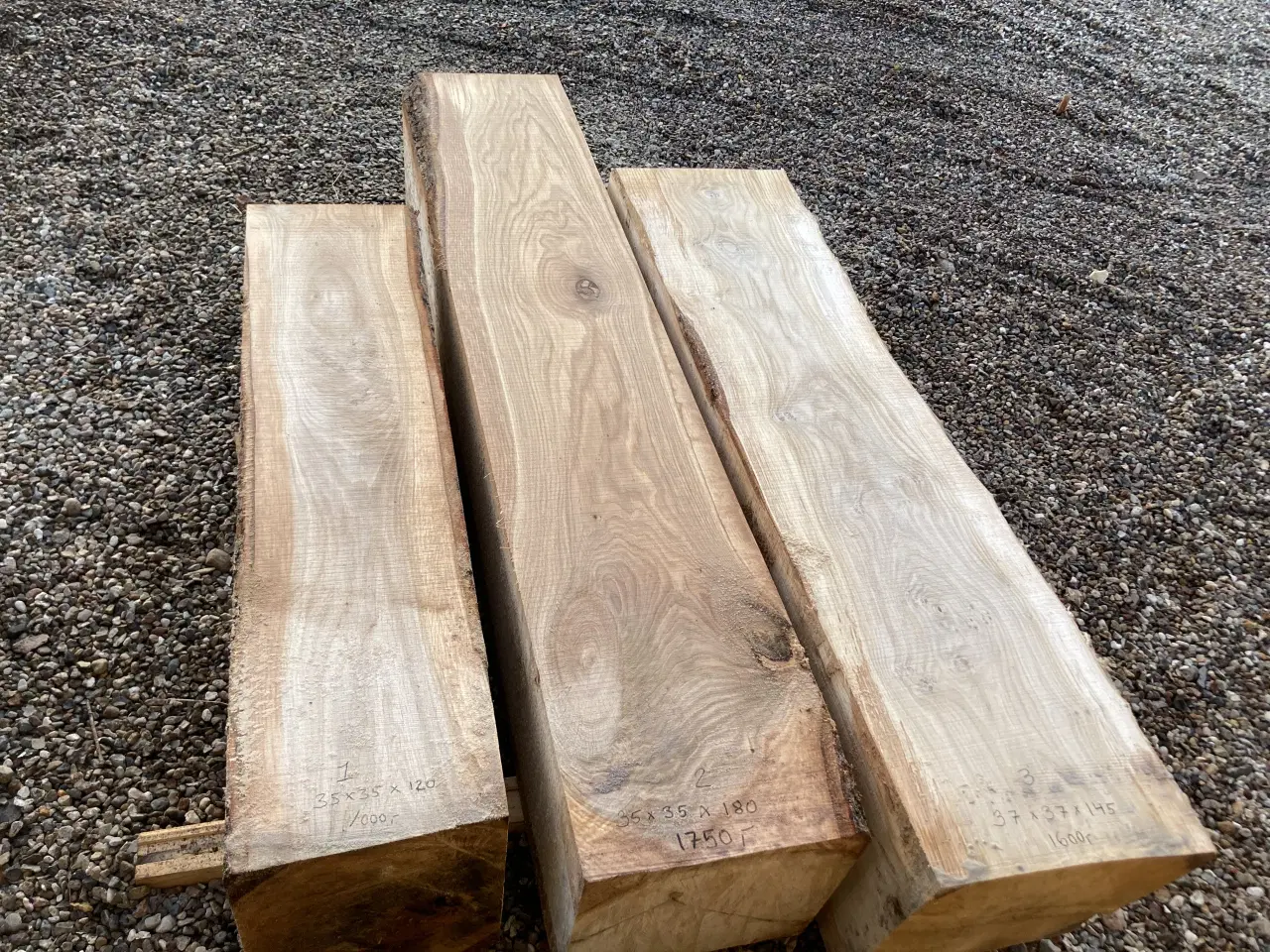 Billede 1 - Egetræsklods til bænk eller pynt